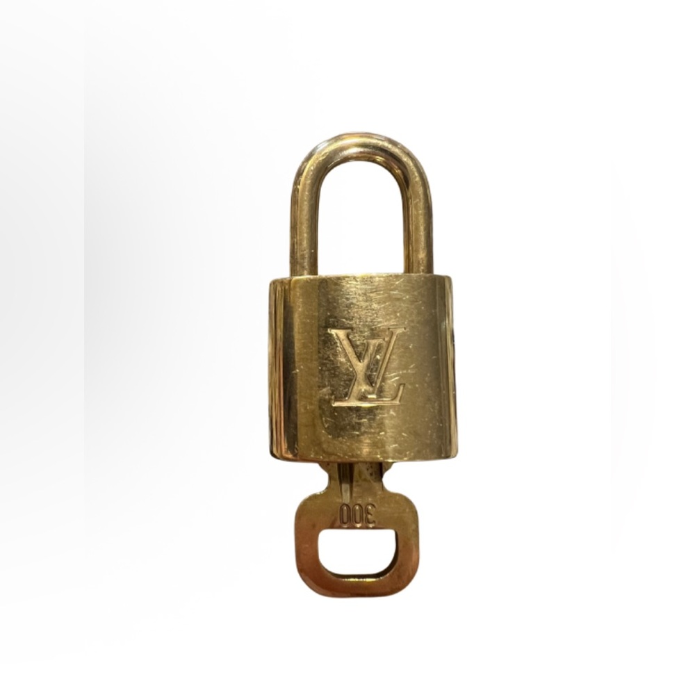 Louis Vuitton Gold Padlock with Key lock #300